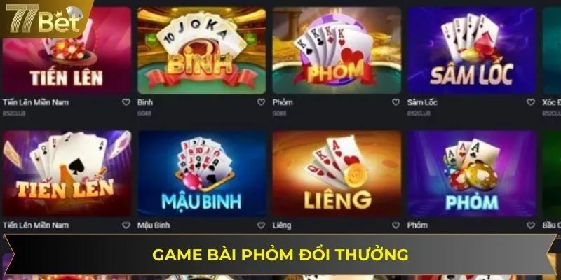 Phỏm Tá Lả game đổi thưởng cực hot tại 77BET