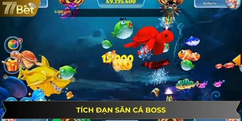 Người chơi có thể tích đạn để săn Boss nhận xu khủng