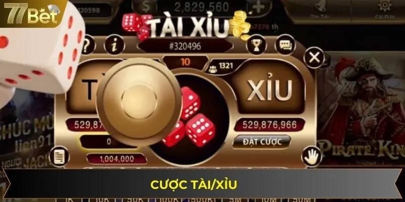 Cược cửa tài/ xỉu với cơ hội thắng đến 50% cho người chơi